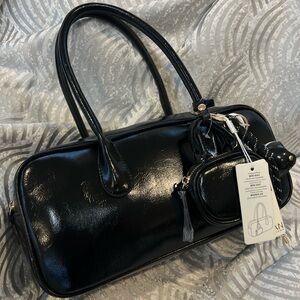 Urban Expressions Black Willa Bag with Charms